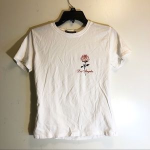 BNWOT brandy melville rose los angeles graphic tee